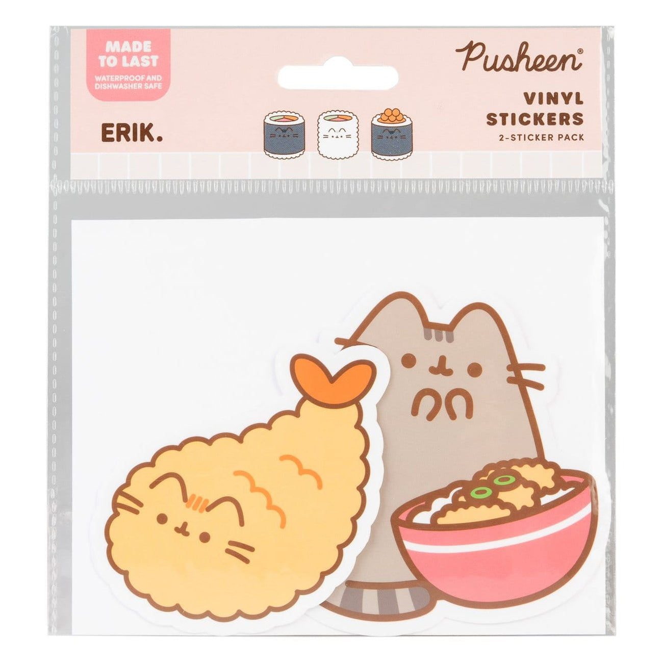 Imagen del producto Pusheen Pegatinas de Vinilo Sushi Roll Vol. 2 Set de 2