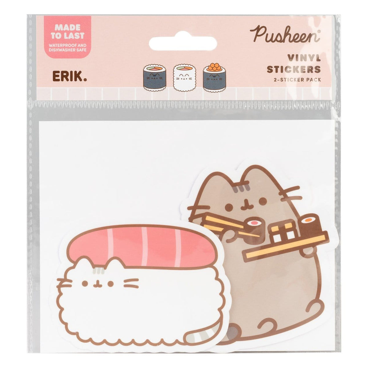 Imagen del producto Pusheen Pegatinas de vinilo Sushi Roll Vol. 1 set de 2