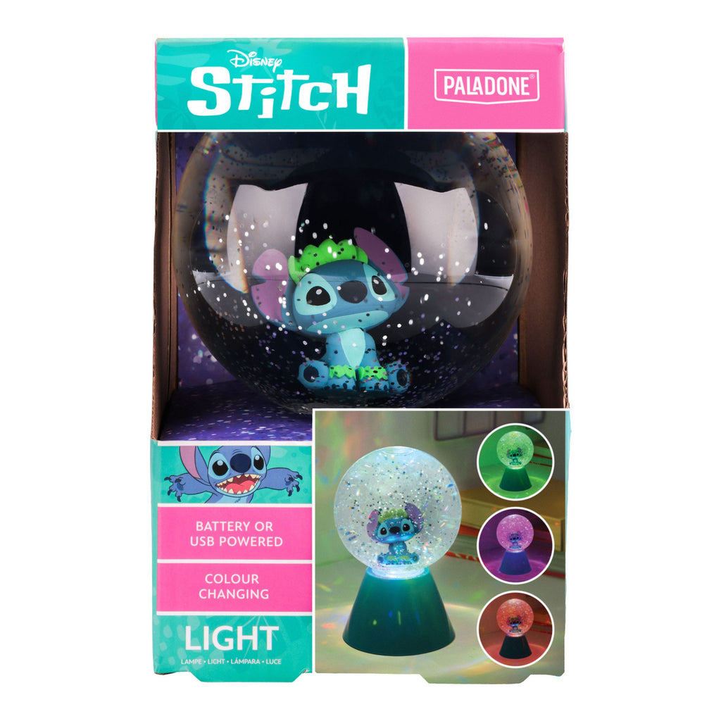 Imagen del producto Lilo & Stitch Lámpara LED Stitch Bola de Purpurina 17 cm