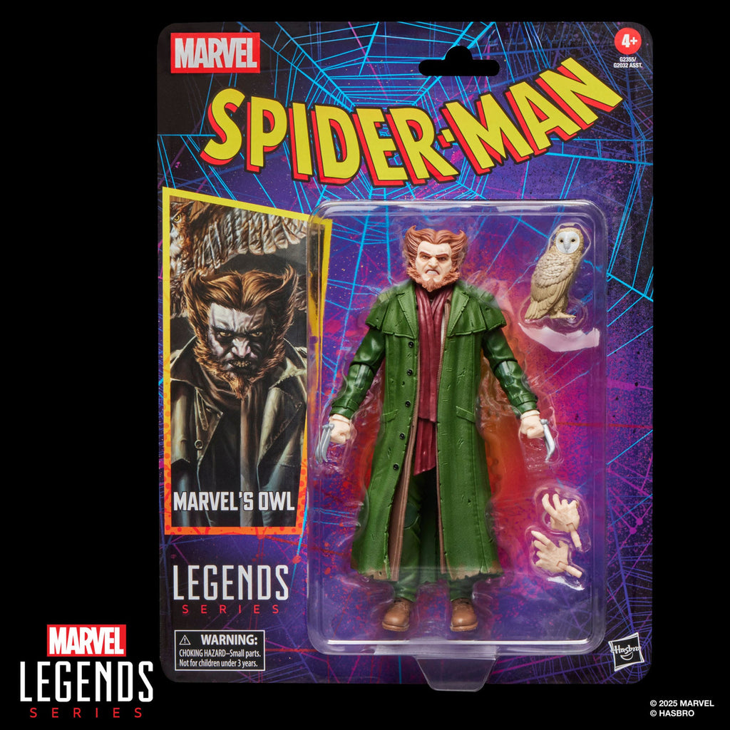Imagen del producto Spider-Man Marvel Legends Retro figura de acción Marvel's Owl 15