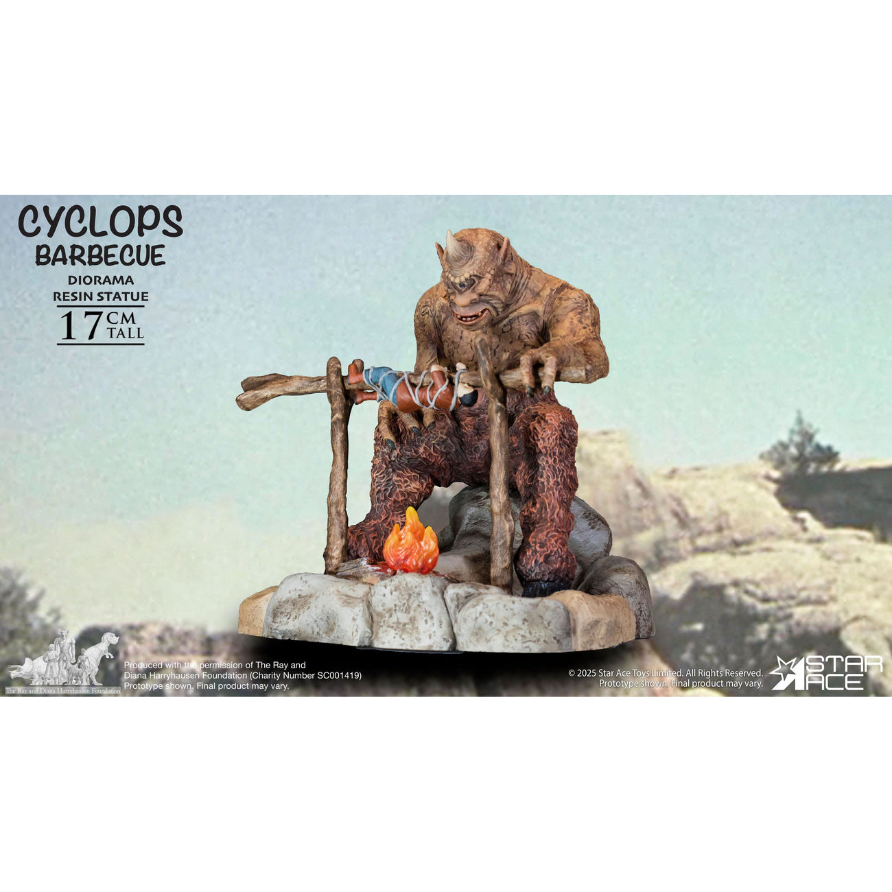 Imagen del producto Ray Harryhausen Diorama 1/8 Cyclops Barbecue Scene 17 cm