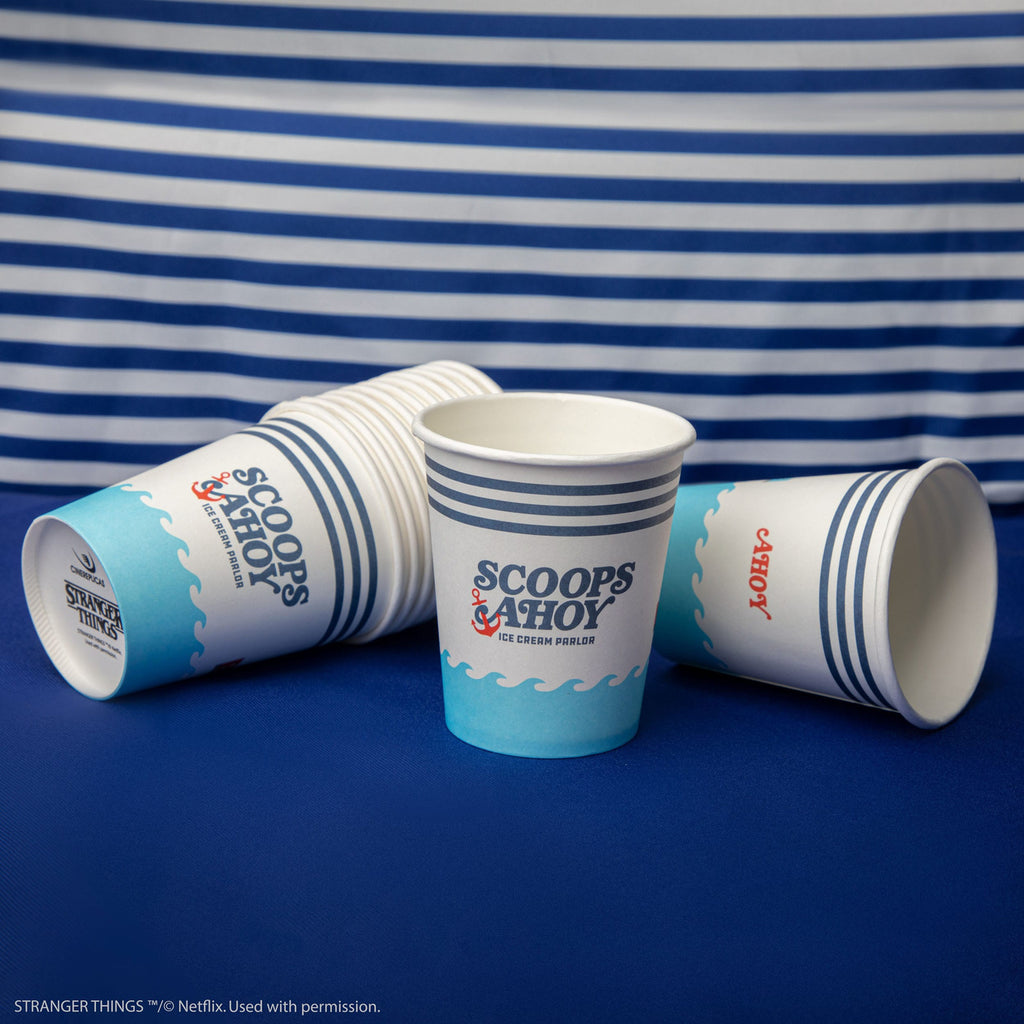 Imagen del producto Stranger Things Set de 24 vasos de cartón Scoops Ahoy