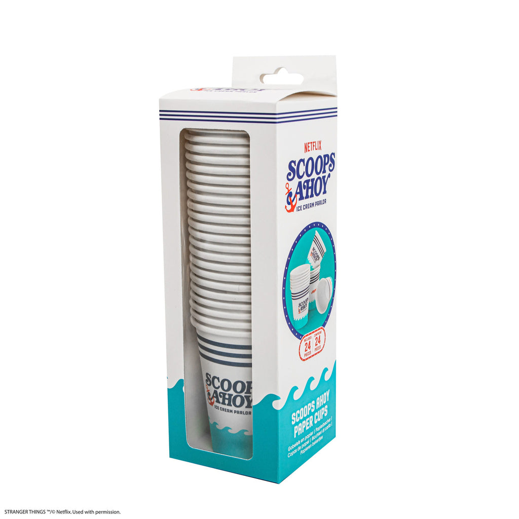 Imagen del producto Stranger Things Set de 24 vasos de cartón Scoops Ahoy