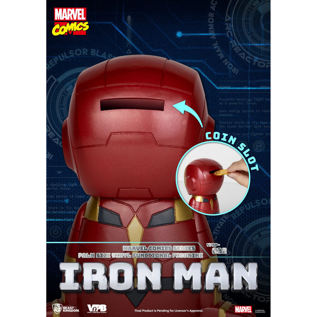 Imagen del producto Marvel Comics Classic Piggy Hucha de vinilo Iron Man 12 cm
