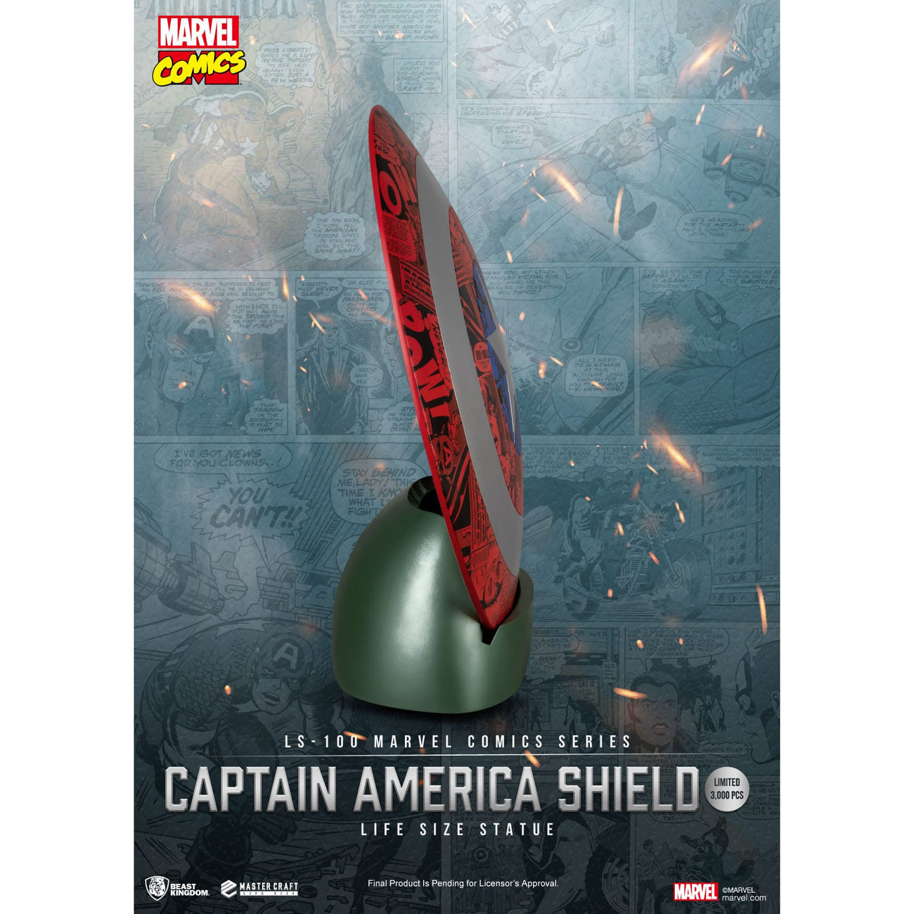 Imagen del producto Marvel Comics Estatua de Escudo de Captain America PVC Tamaño Real