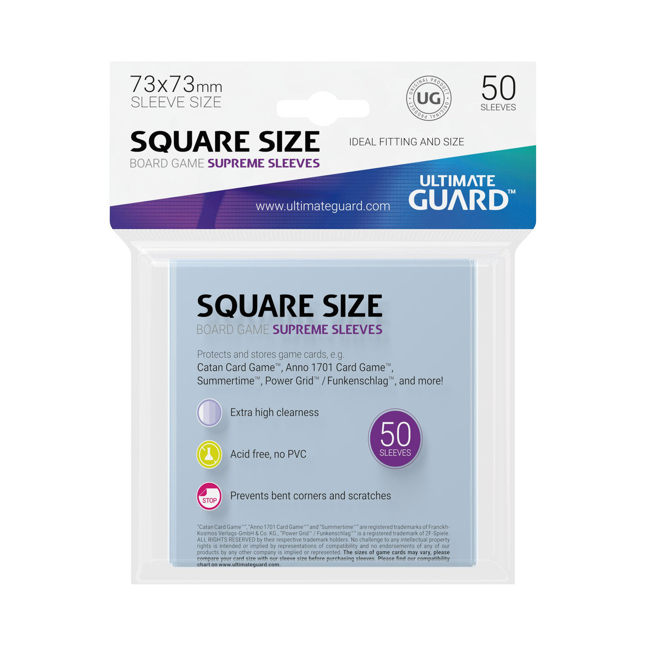 Imagen del producto Ultimate Guard Supreme Sleeves para cartas de juegos de mesa