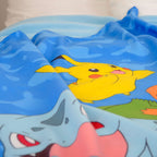 Imagen del producto Manta de franela polar Pokémon Starter Pokémon 130 x 160 cm