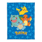 Imagen del producto Manta de franela polar Pokémon Starter Pokémon 130 x 160 cm