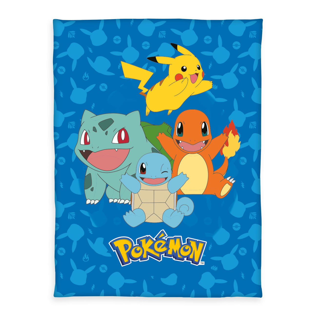 Imagen del producto Manta de franela polar Pokémon Starter Pokémon 130 x 160 cm