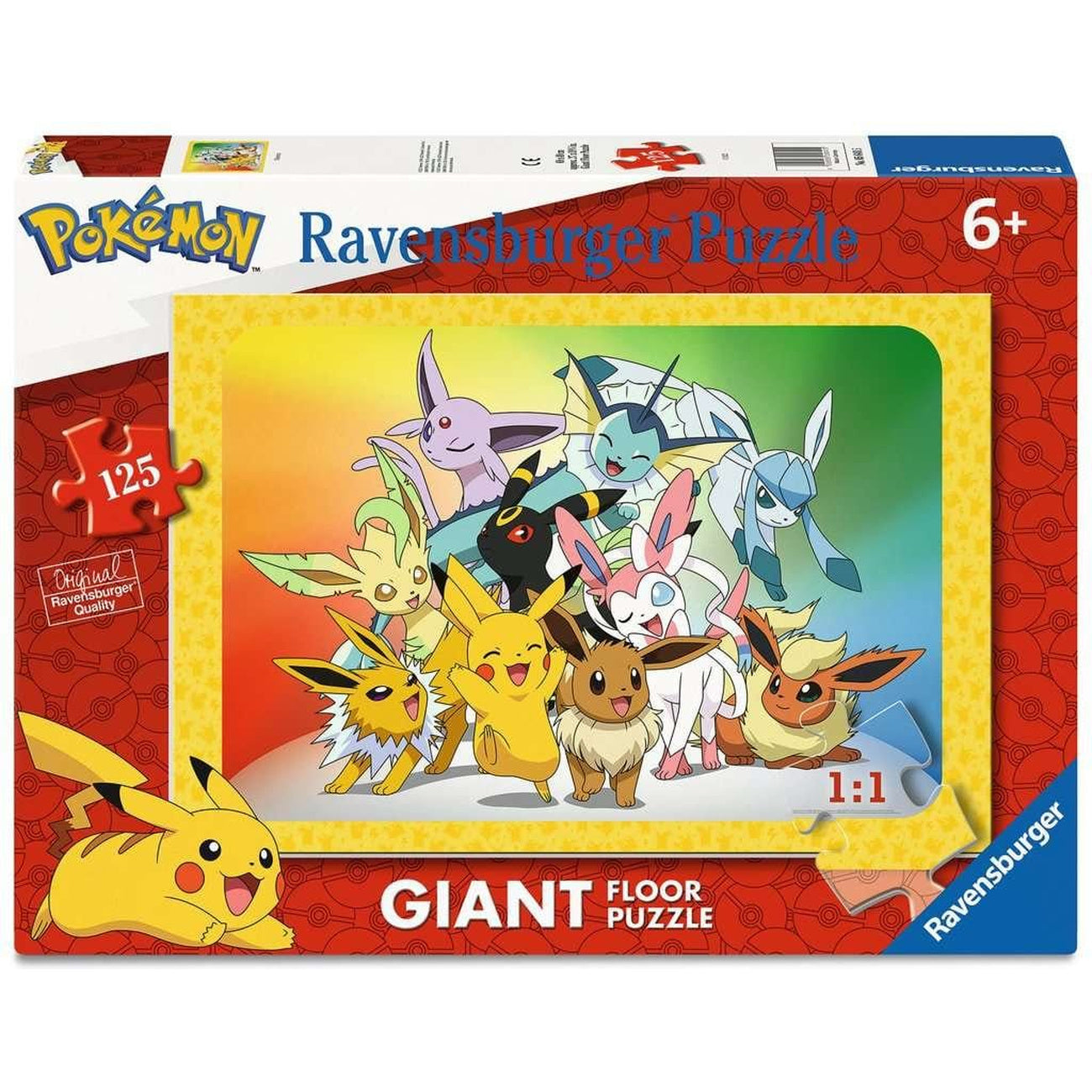 Imagen del producto Pokémon Giant Floor Puzzle (125 piezas)