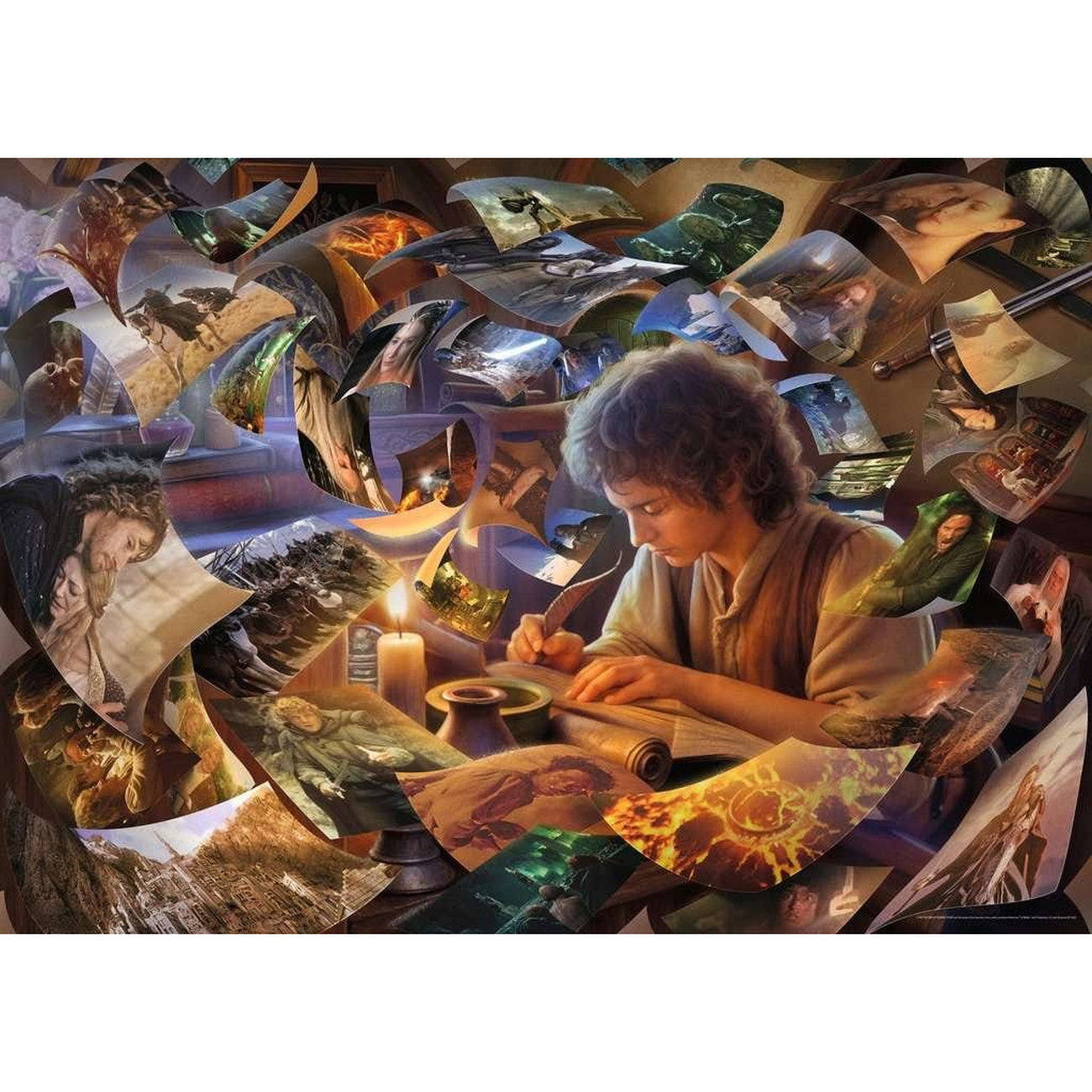 Imagen del producto El Señor de los Anillos Puzzle El viaje de Frodo (1000 piezas)