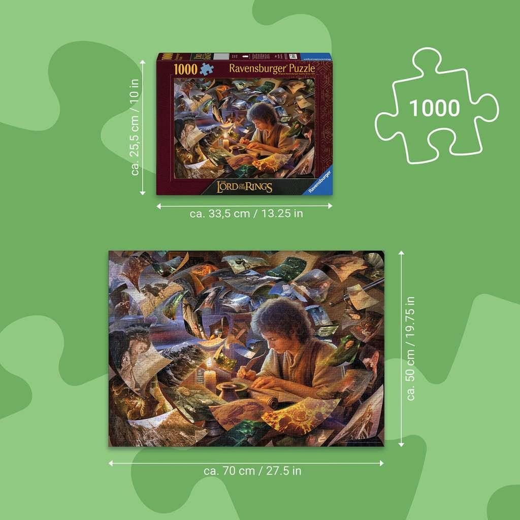Imagen del producto El Señor de los Anillos Puzzle El viaje de Frodo (1000 piezas)