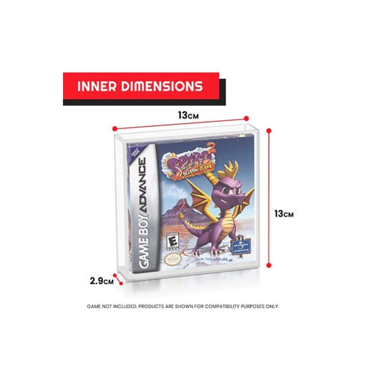 Imagen del producto Carcasa acrílica pack de 2 para juegos de Game Boy / Game Boy Advance