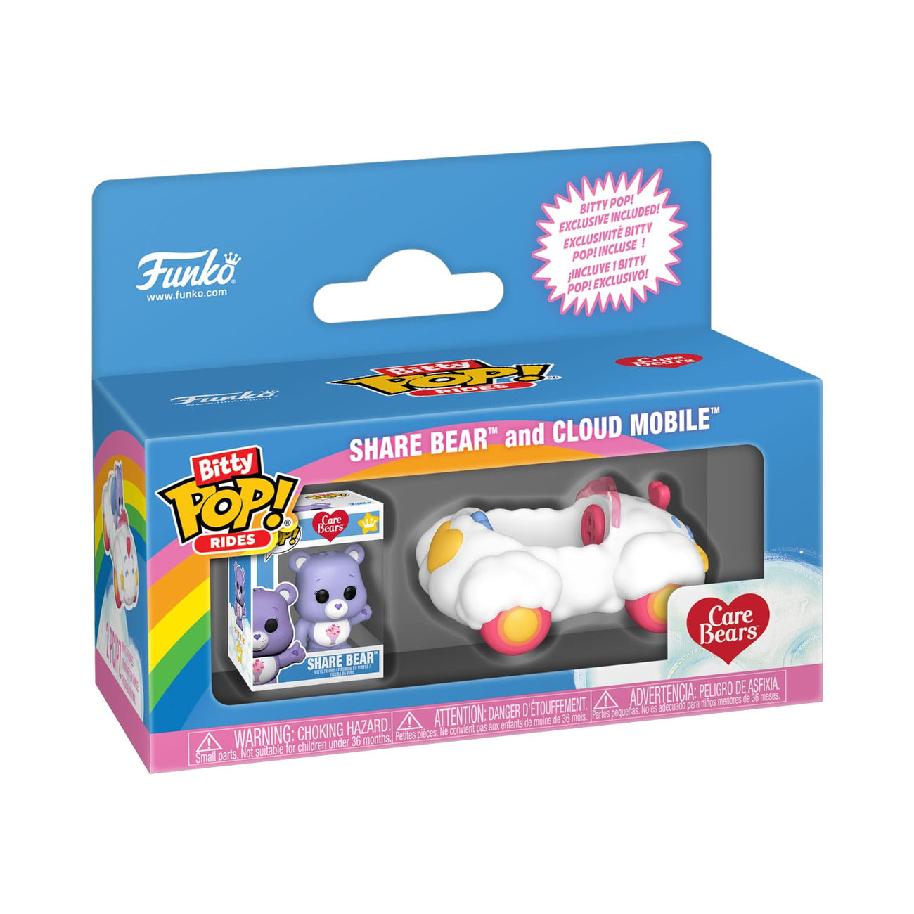 Imagen del producto Los Osos Amorosos Bitty POP! Rides figura de vinilo Share Bear