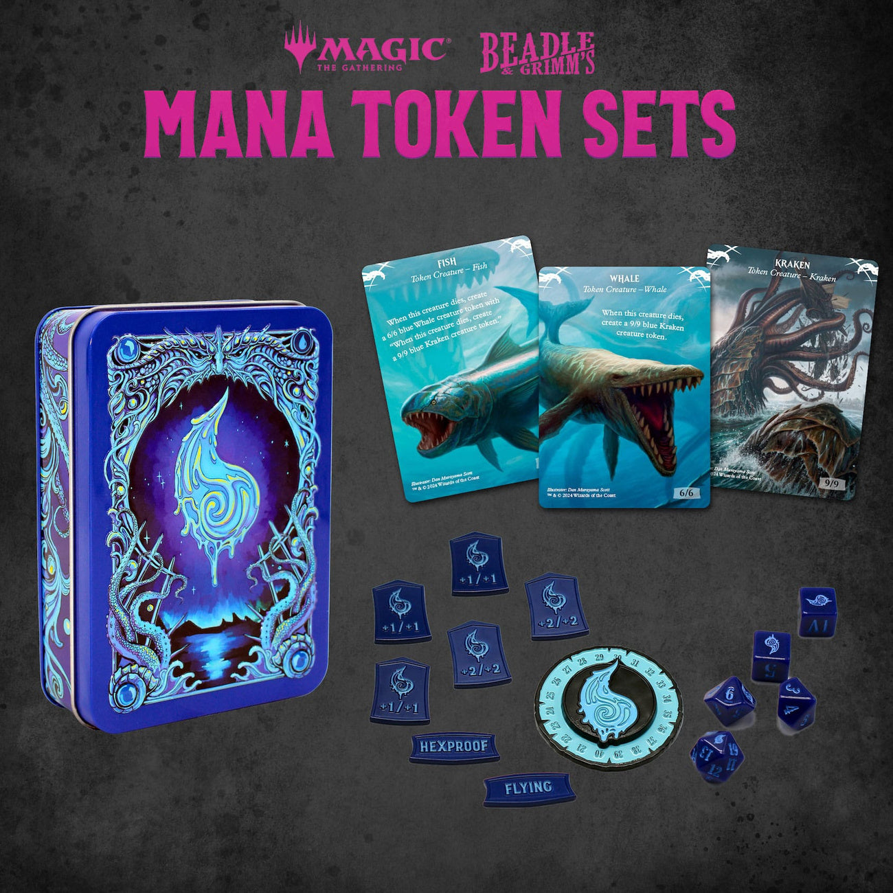 Imagen del producto Magic: The Gathering Pack de Dados y Fichas Mana Azul
