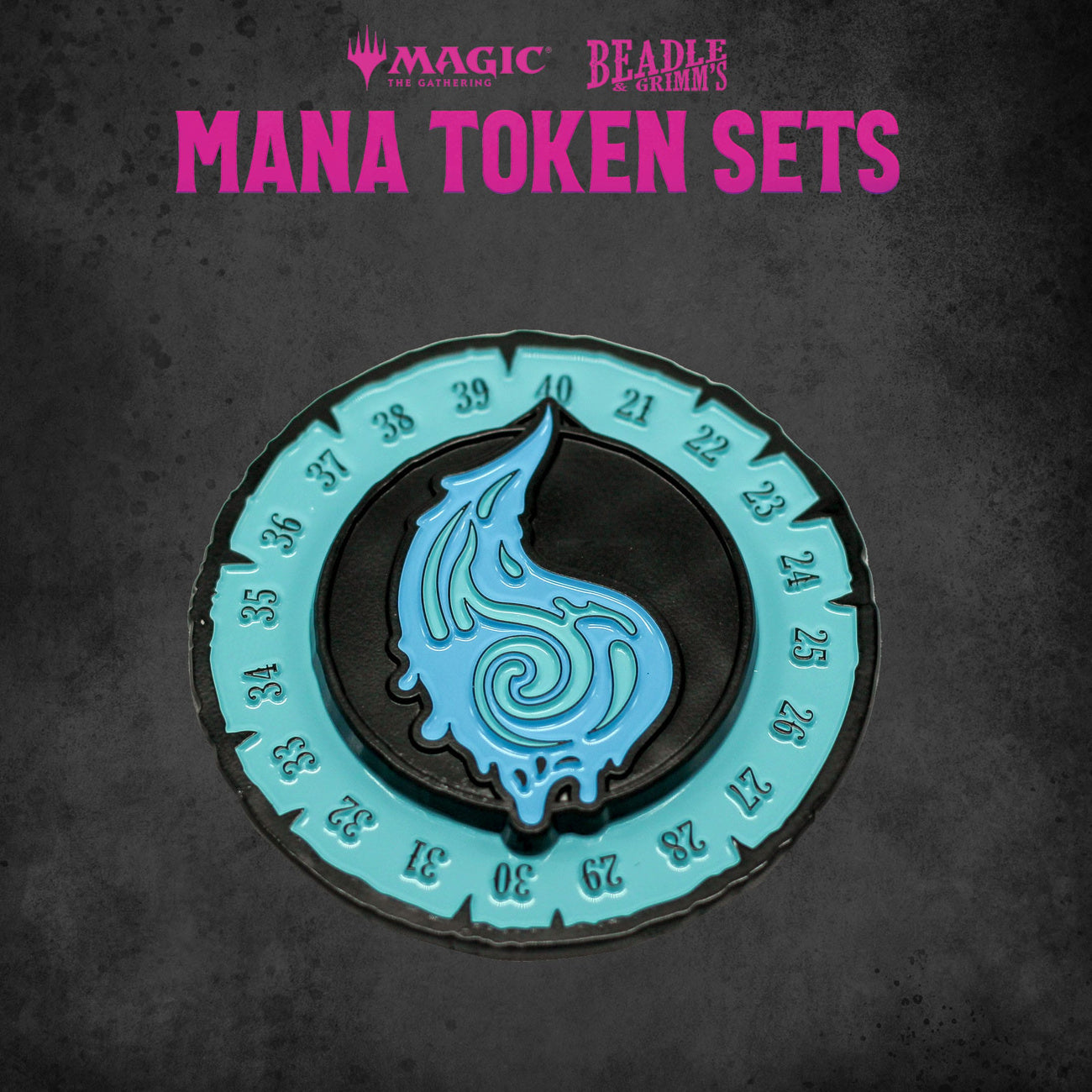 Imagen del producto Magic: The Gathering Pack de Dados y Fichas Mana Azul