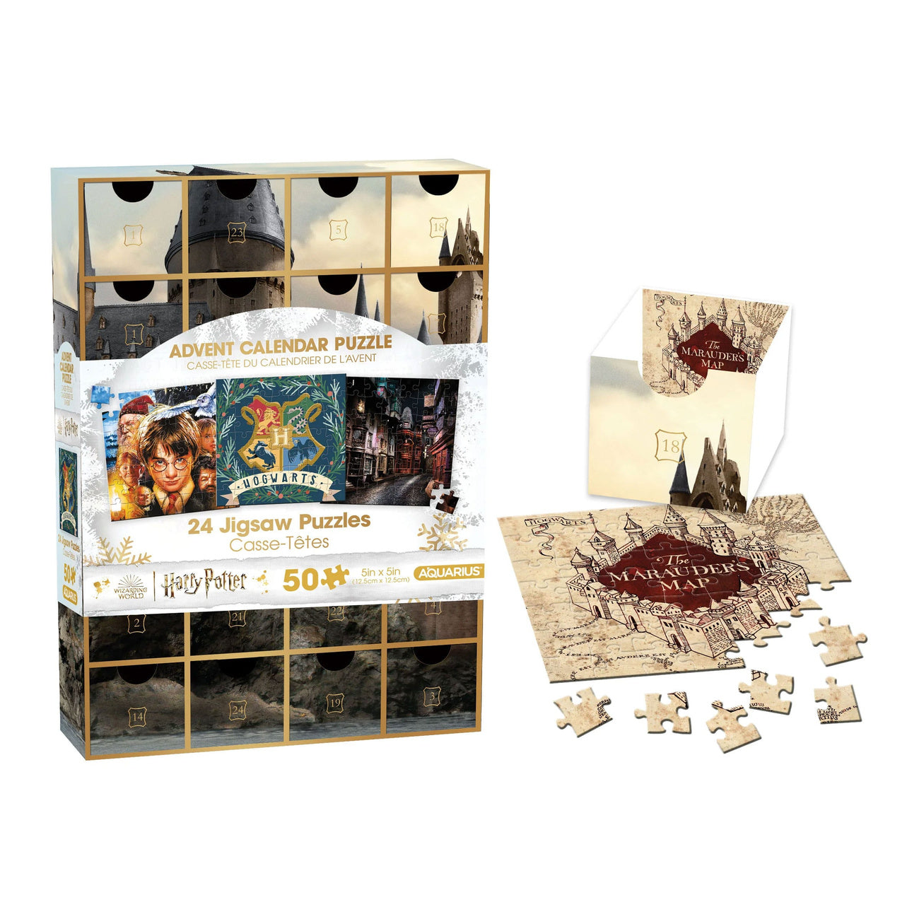Imagen del producto Calendario de Adviento de puzles Harry Potter (49 piezas)