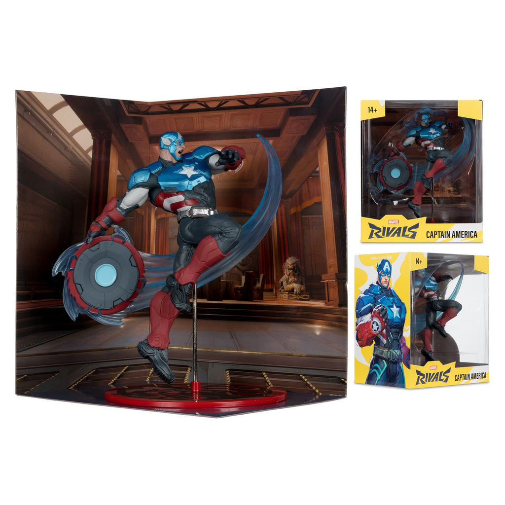 Imagen del producto Marvel Rivals Collection figura de acción 1/10 Captain America