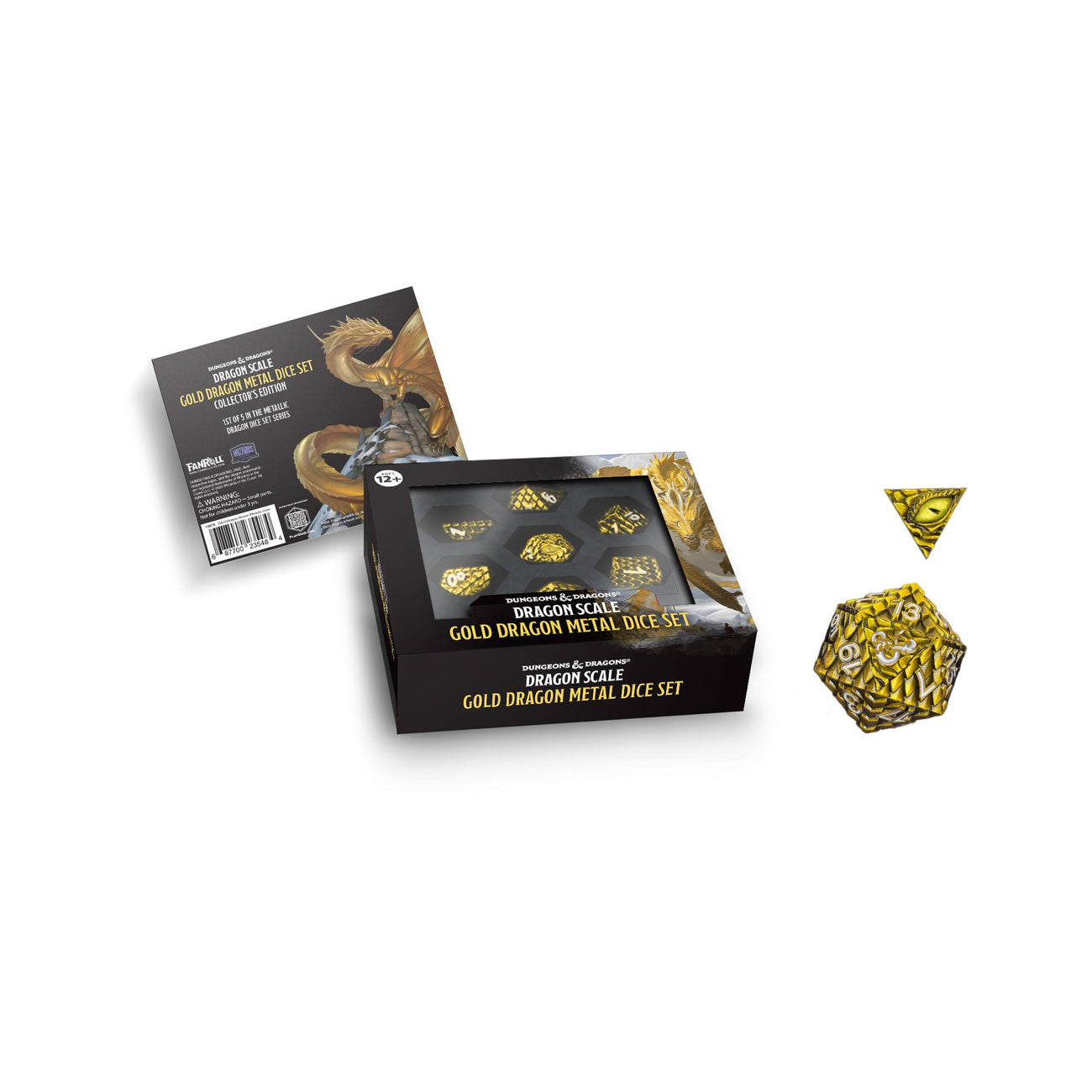 Imagen del producto Dungeons & Dragons Set de Dados de Metal Premium Dragon Scale