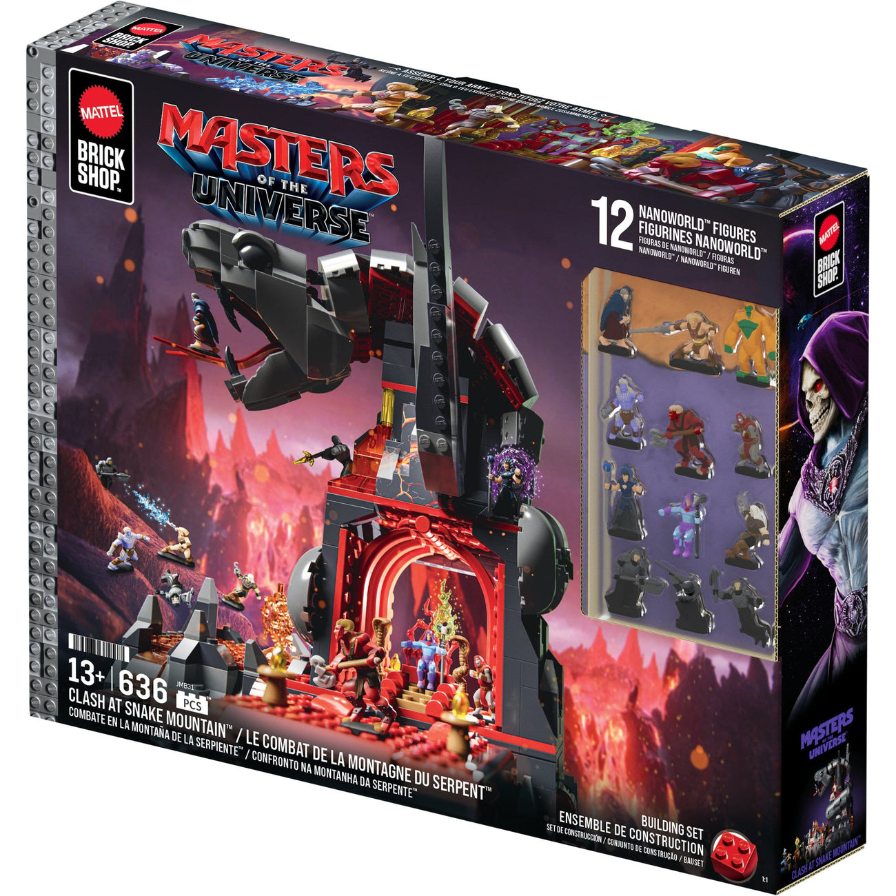 Imagen del producto Masters of the Universe Mattel Brick Shop Set de construcción Snake Mountain
