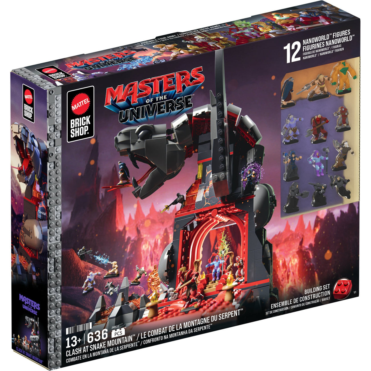 Imagen del producto Masters of the Universe Mattel Brick Shop Set de construcción Snake Mountain
