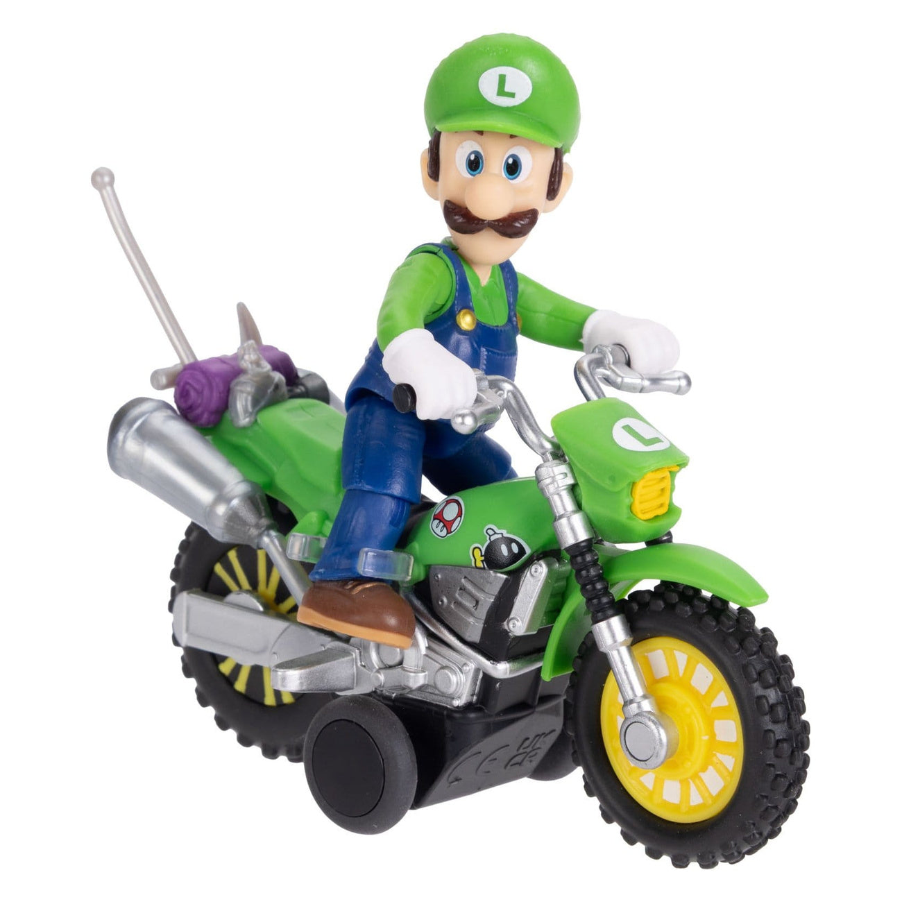 Imagen del producto Super Mario Galaxy – Figura de acción de la película Luigi con moto
