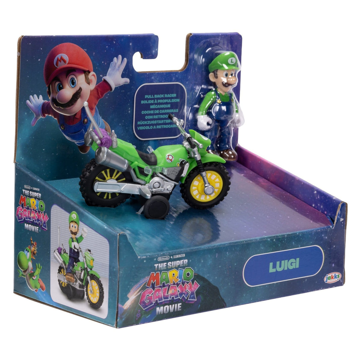 Imagen del producto Super Mario Galaxy – Figura de acción de la película Luigi con moto