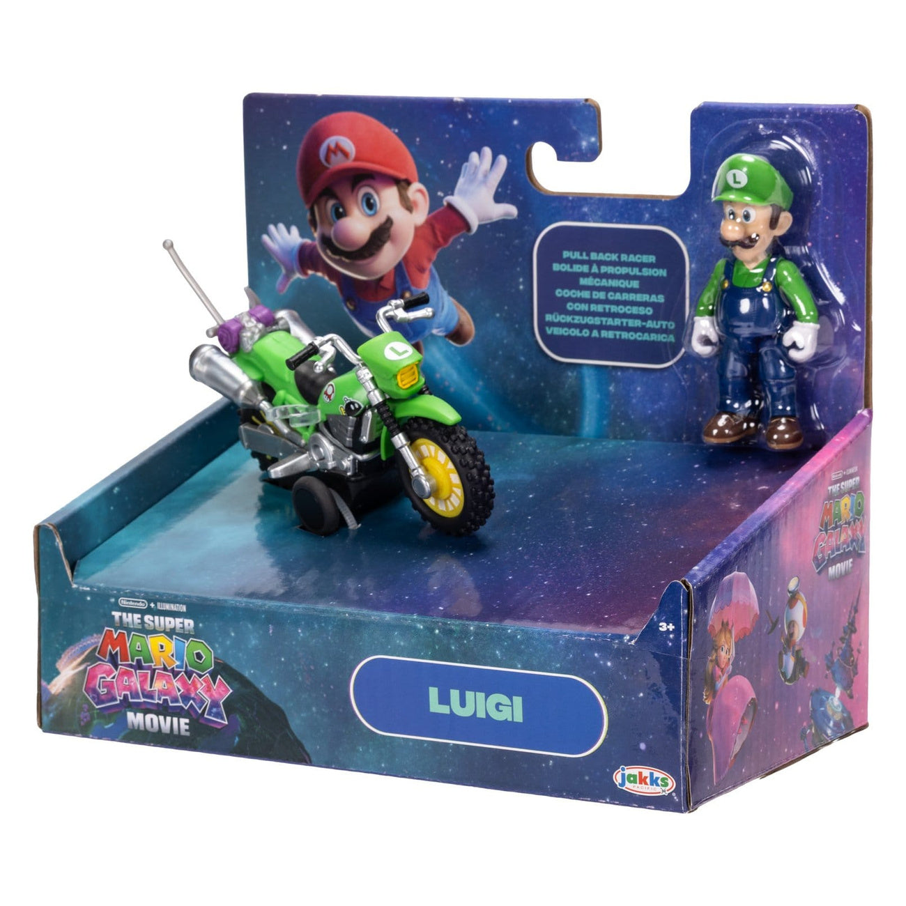 Imagen del producto Super Mario Galaxy – Figura de acción de la película Luigi con moto