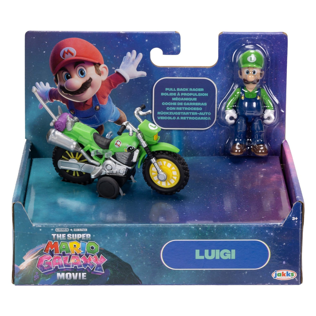 Imagen del producto Super Mario Galaxy – Figura de acción de la película Luigi con moto