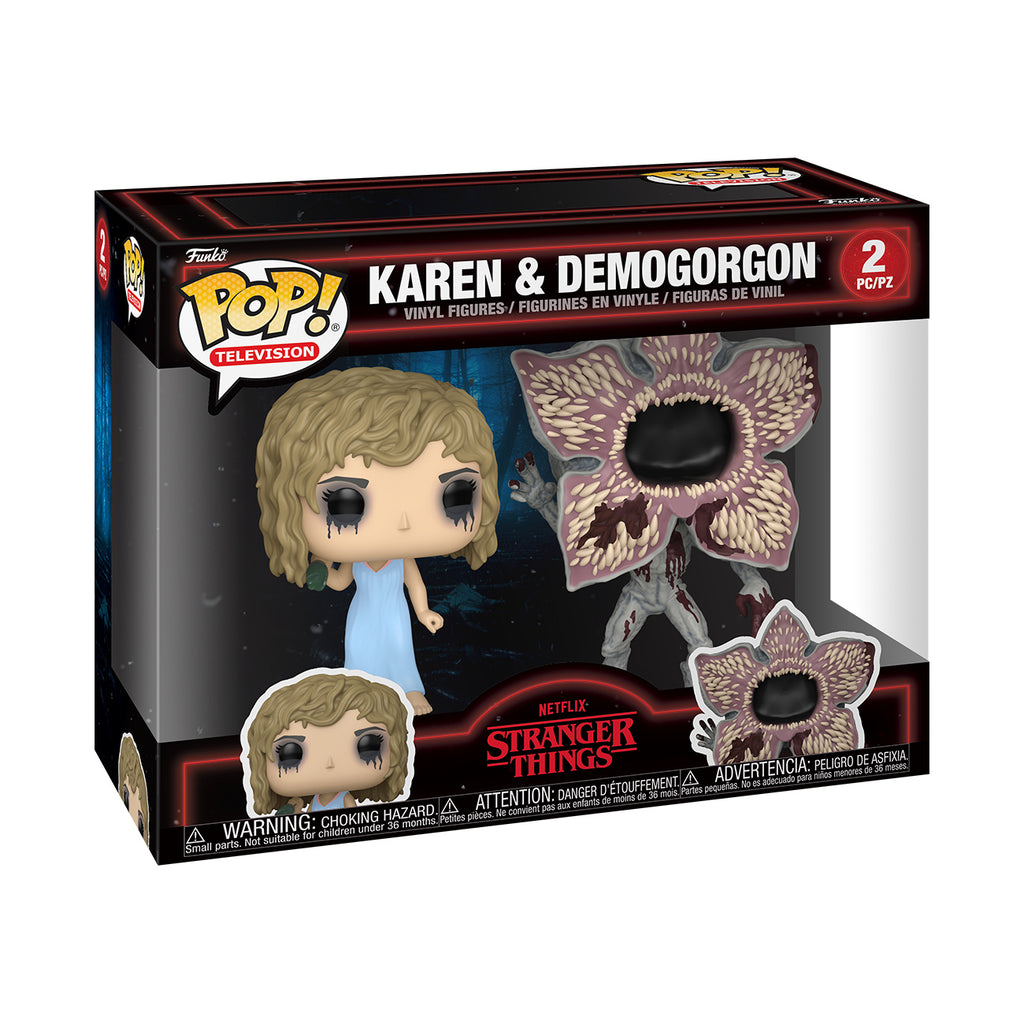 Imagen del producto Stranger Things - Set de figuras Funko Pop Karen y Demogorgon
