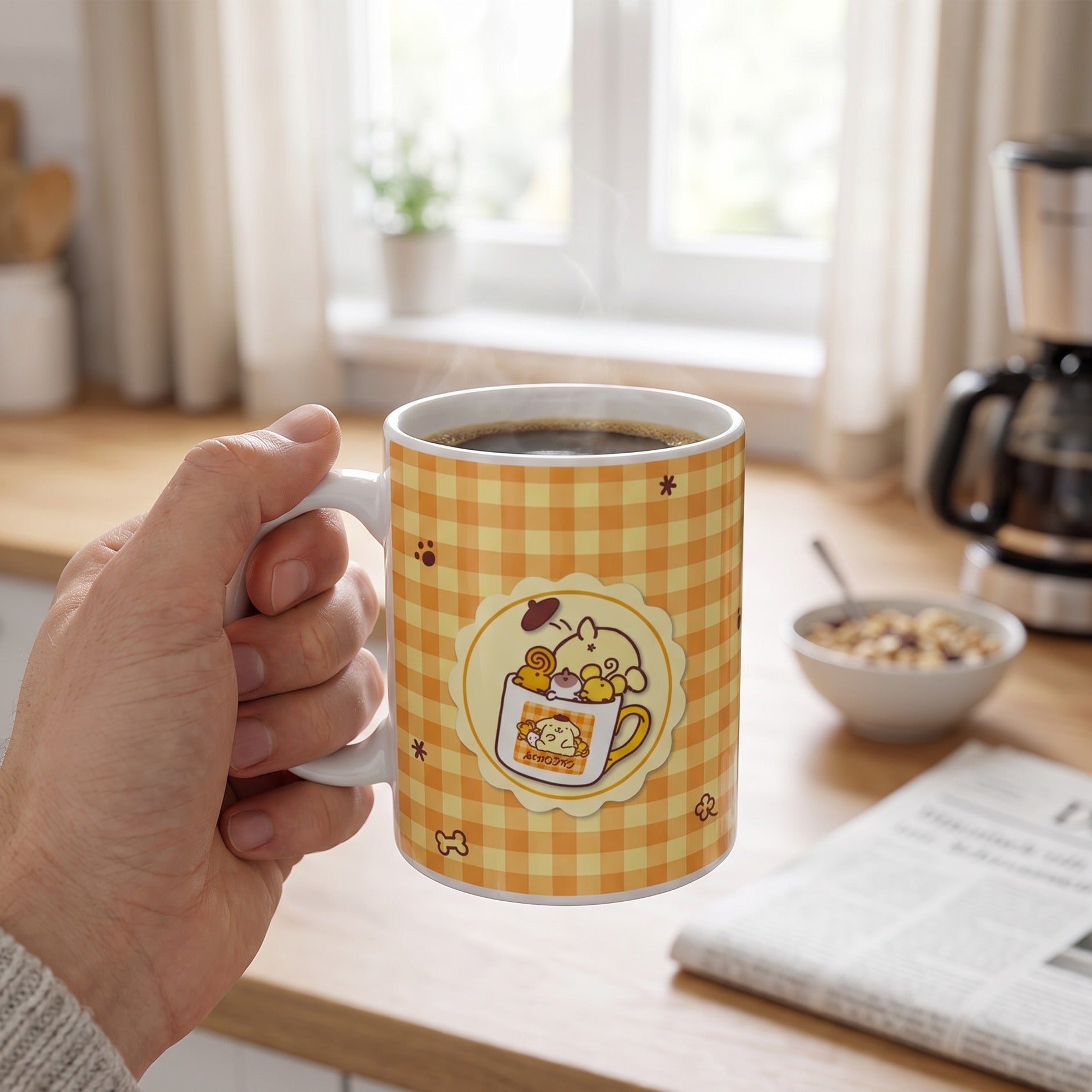 Imagen del producto Pompompurin Taza Squishy Cute Purin - Sanrio