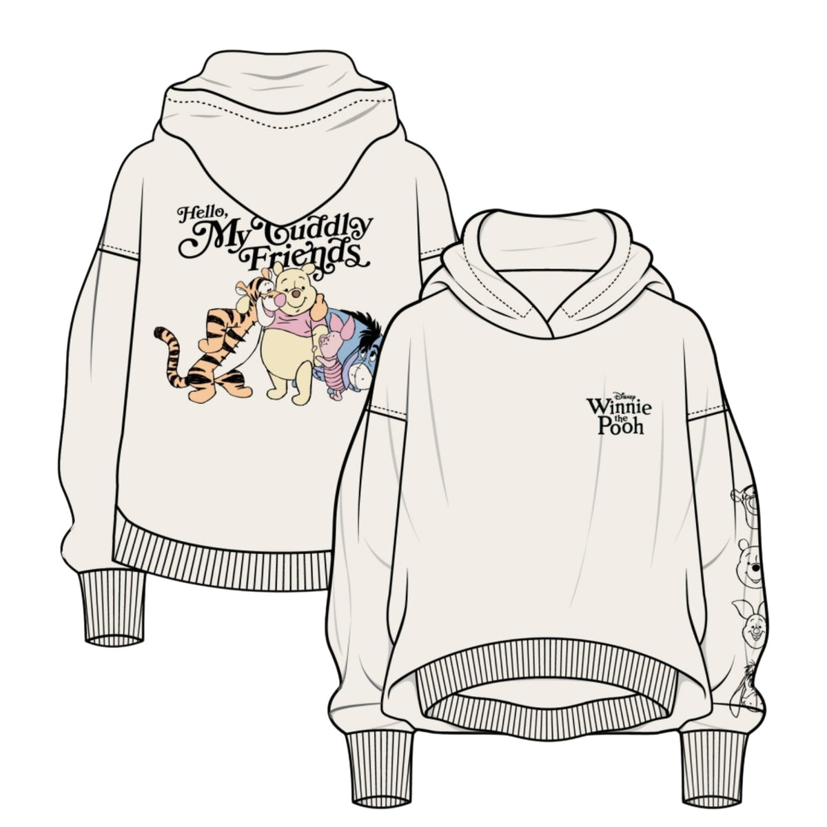 Imagen del producto Winnie the Pooh - Friends Hoodie beige