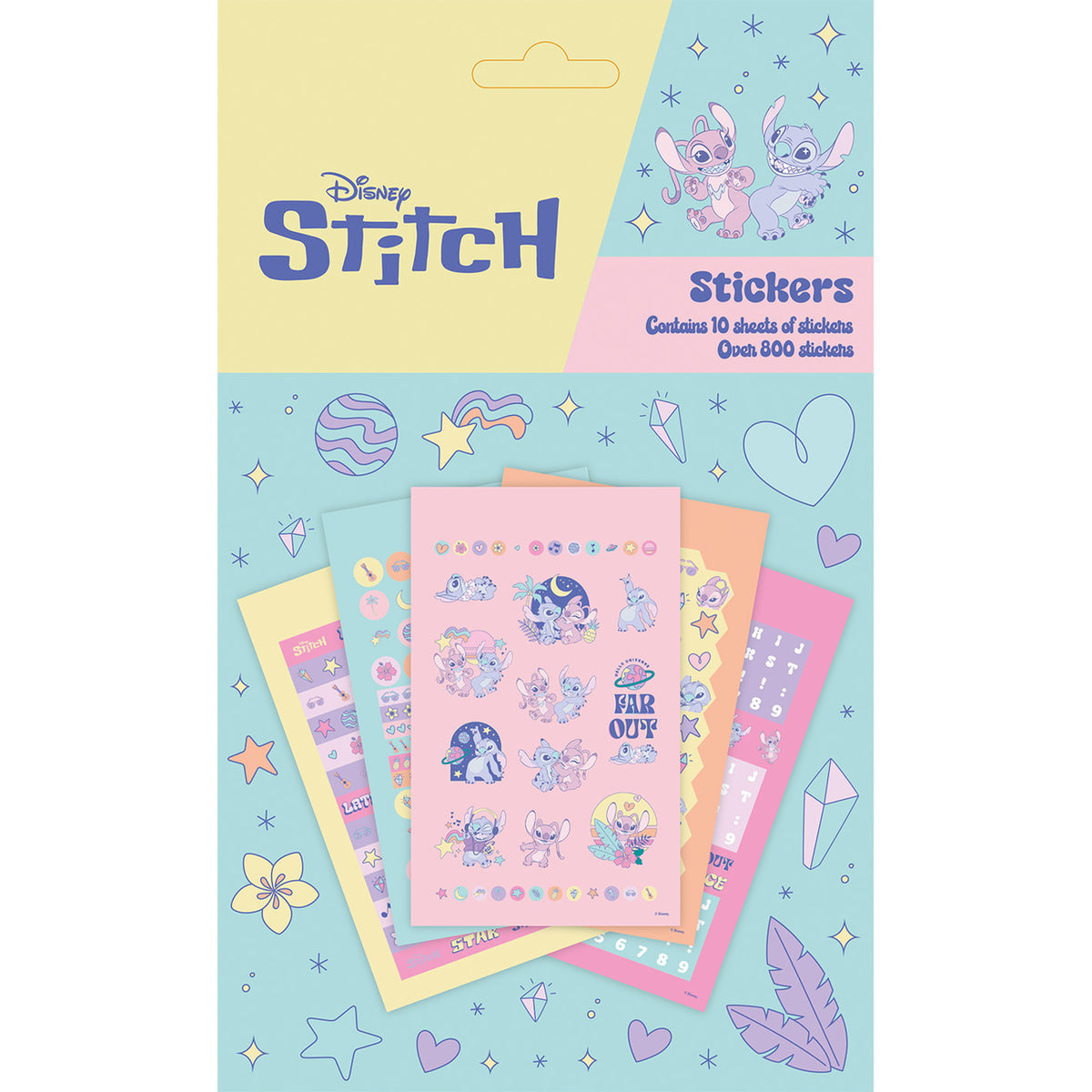 Imagen del producto Set de pegatinas Stitch y Angel Space Rocks - Lilo & Stitch