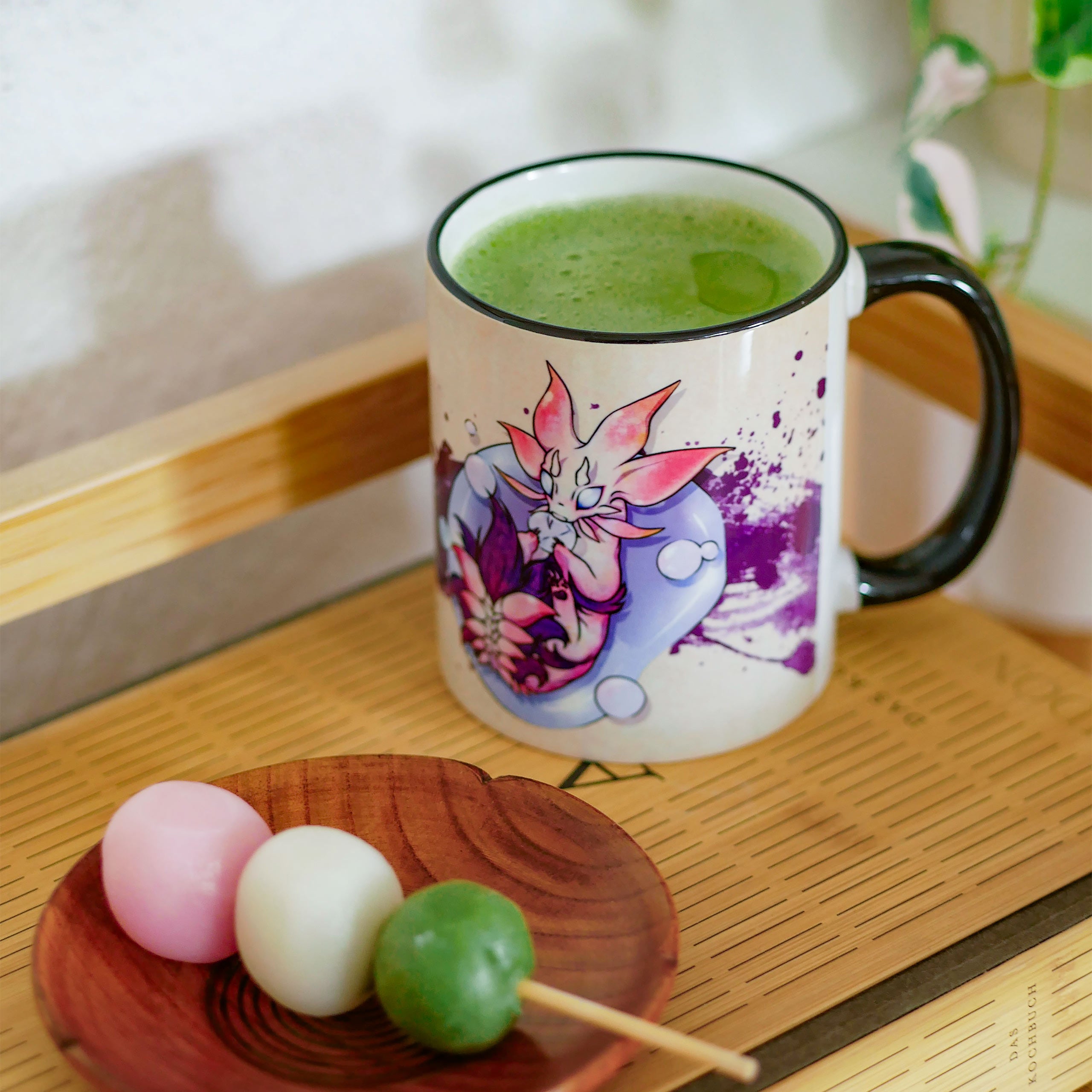 Imagen del producto Taza Mizutsune chibi para fans de Monster Hunter