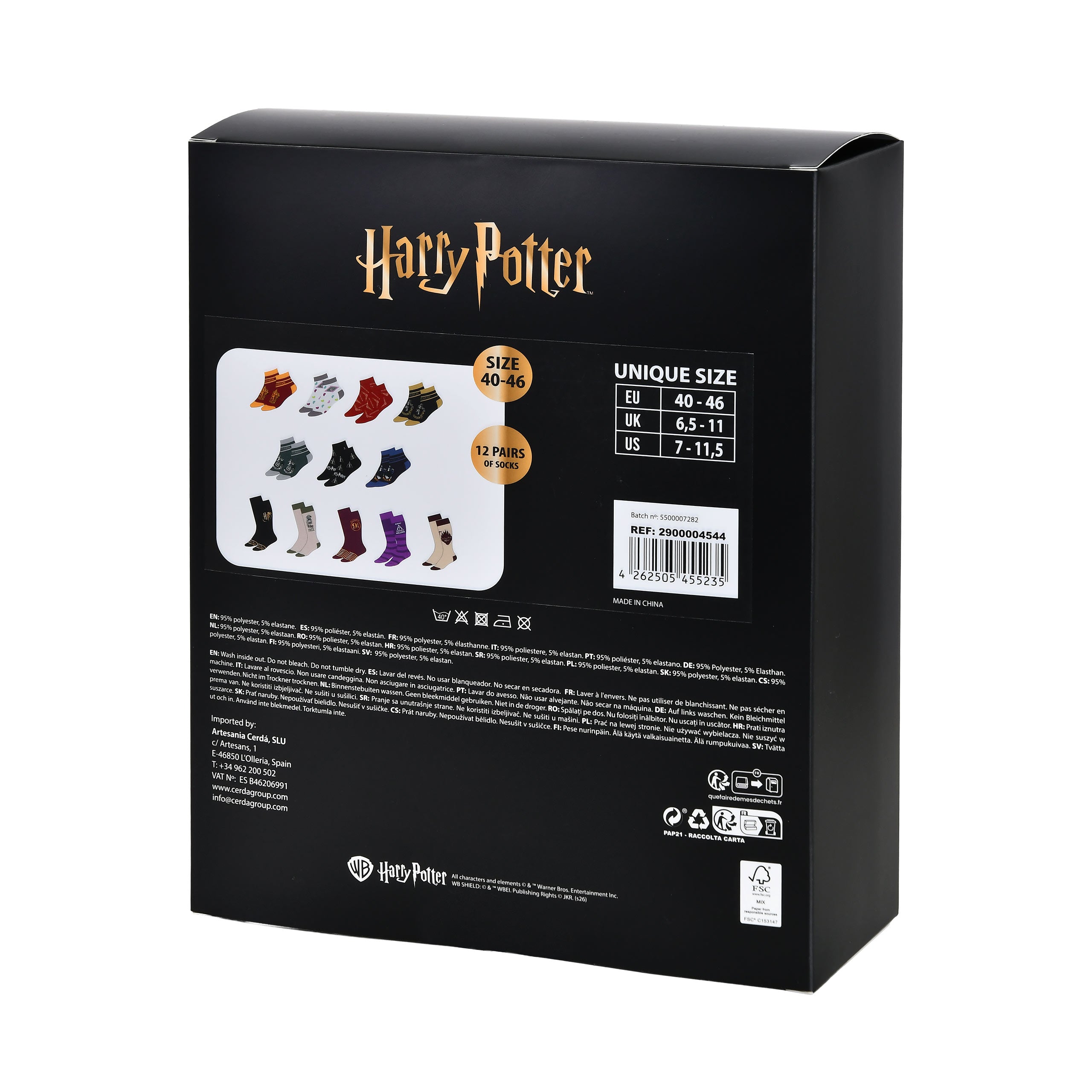 Imagen del producto Harry Potter - Calendario de Adviento calcetines Hogwarts