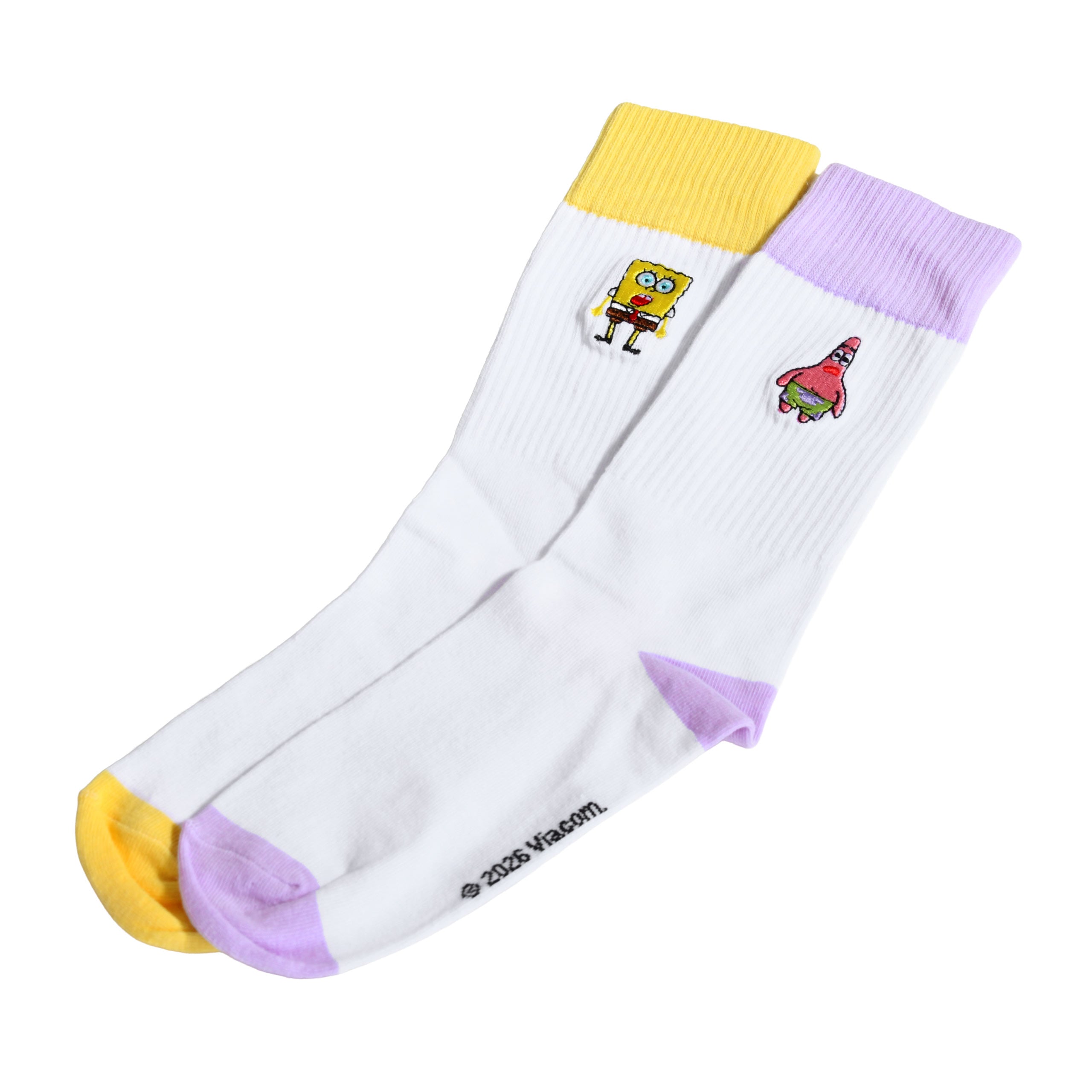 Imagen del producto Pack de 2 pares de calcetines de Bob Esponja y Patricio