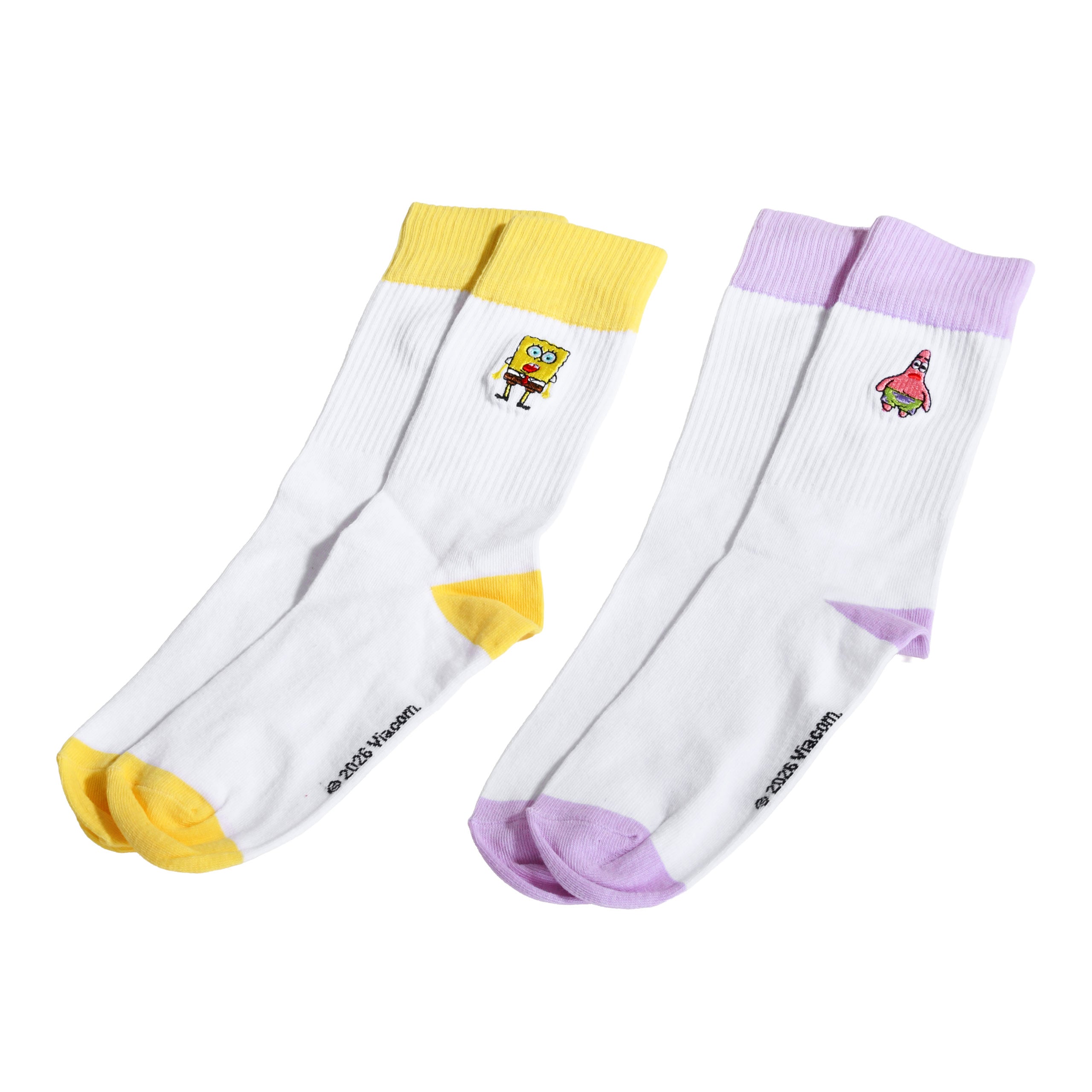 Imagen del producto Pack de 2 pares de calcetines de Bob Esponja y Patricio