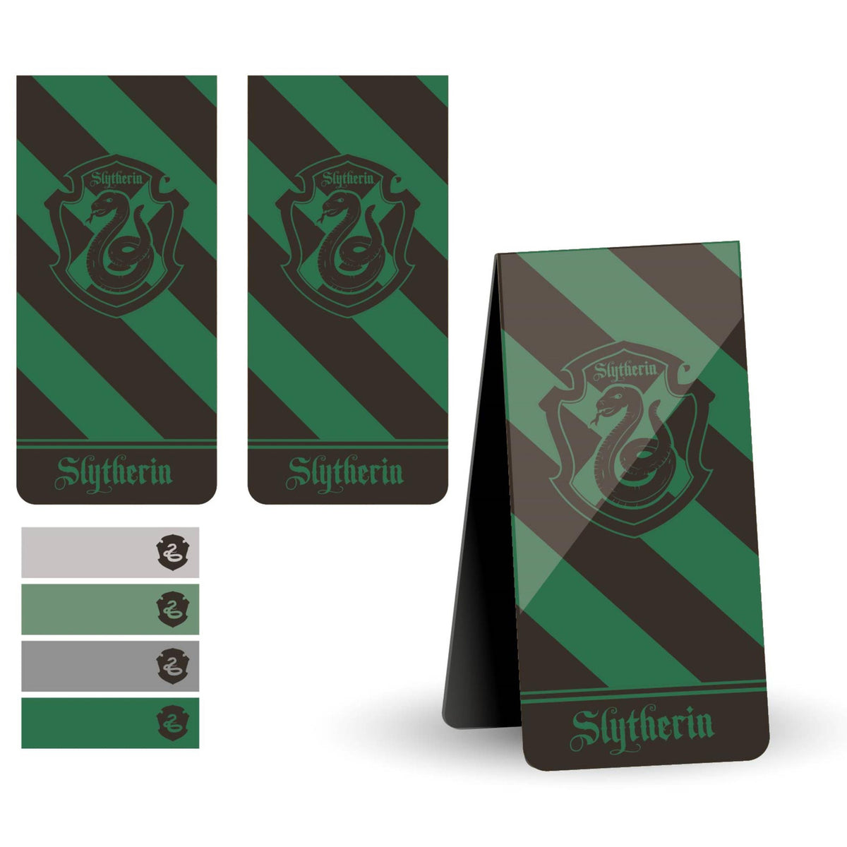 Imagen del producto Harry Potter - Marcapáginas de Slytherin con notas adhesivas