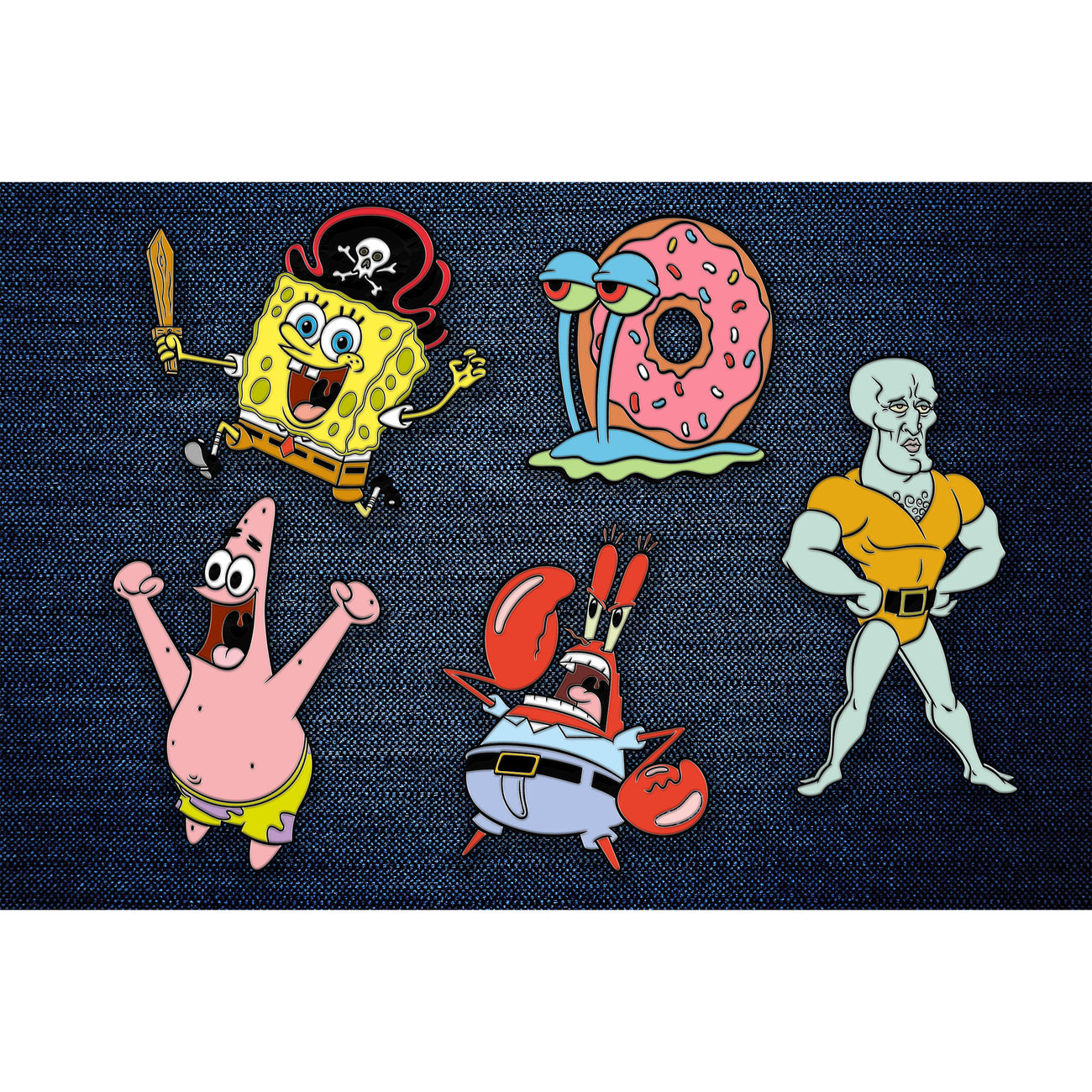 Imagen del producto Bob Esponja - Set de 5 pines Friends
