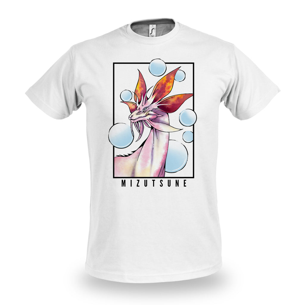 Imagen del producto Camiseta blanca Mizutsune Edición Limitada para fans de Monster Hunter