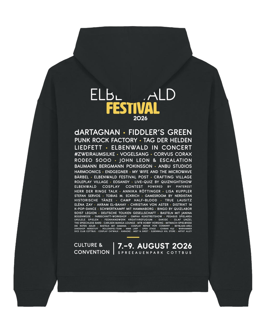 Imagen del producto Elbenwald Festival 2026 - Sudadera con capucha Line-Up