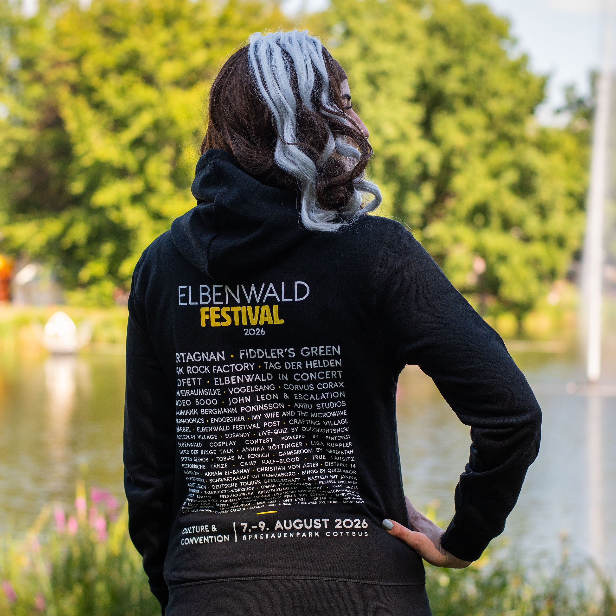 Imagen del producto Elbenwald Festival 2026 - Sudadera con capucha Line-Up