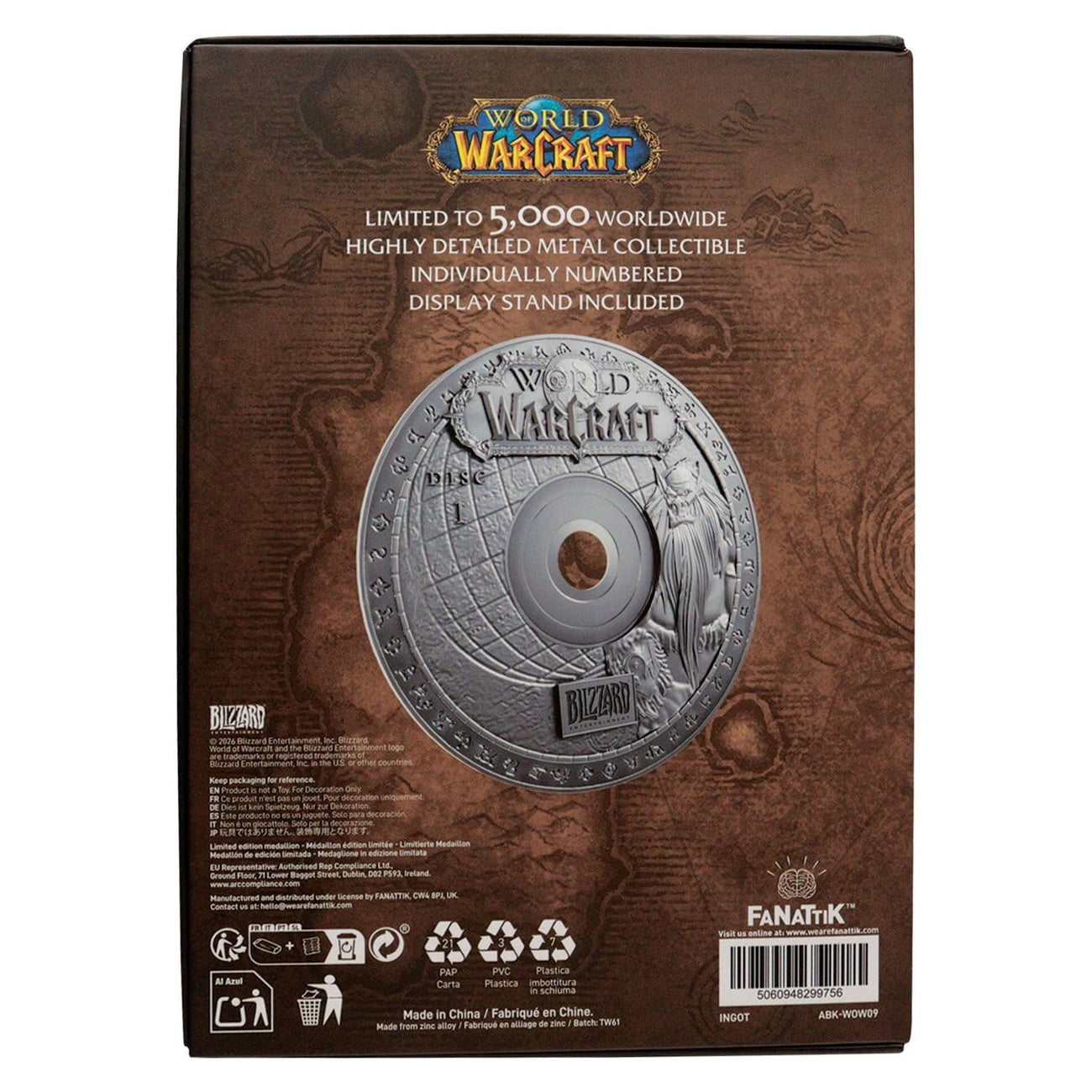 Imagen del producto World of Warcraft - CD-ROM de Metal Edición Limitada