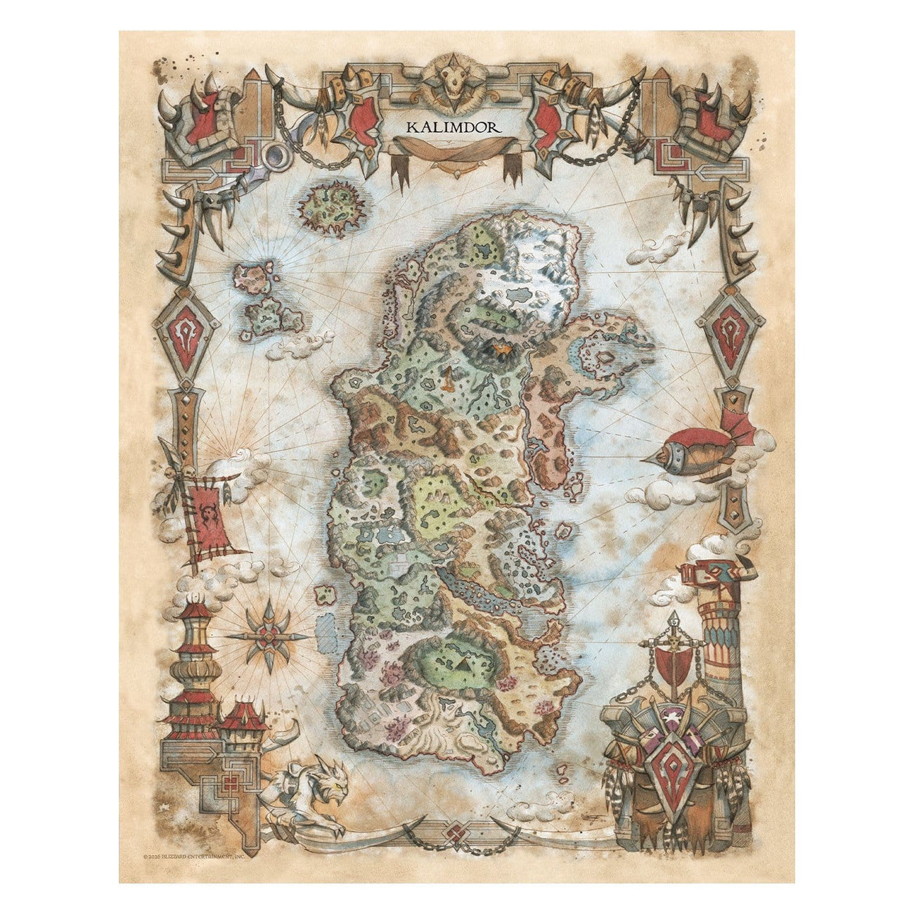Imagen del producto World of Warcraft - Set de 5 láminas artísticas