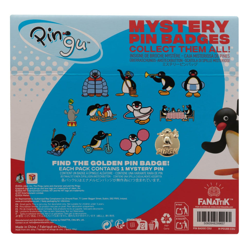 Product image Pingu - Mystery Enamel Pin 12-Piece Display
