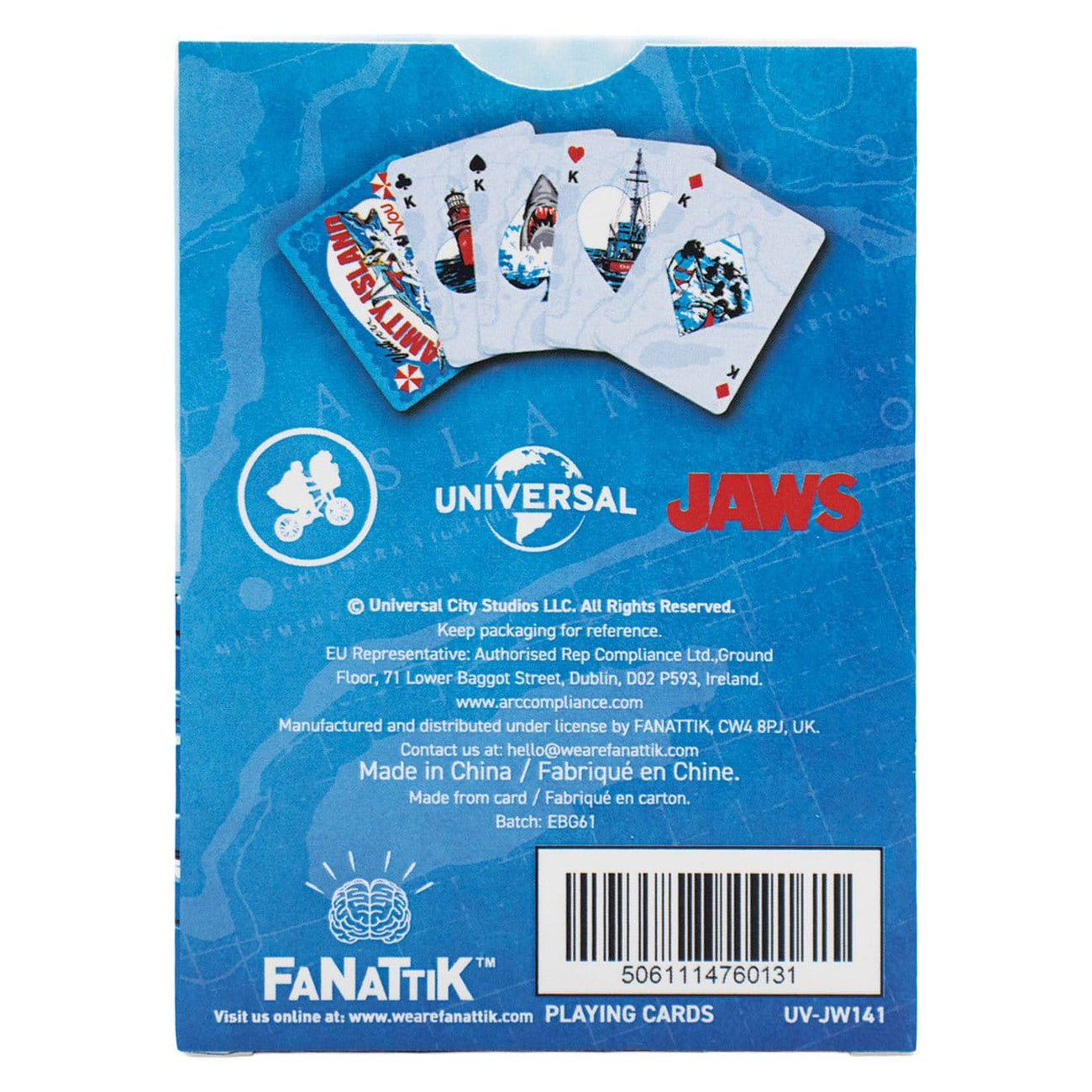 Imagen del producto Tiburón - Baraja de cartas expositor de 12