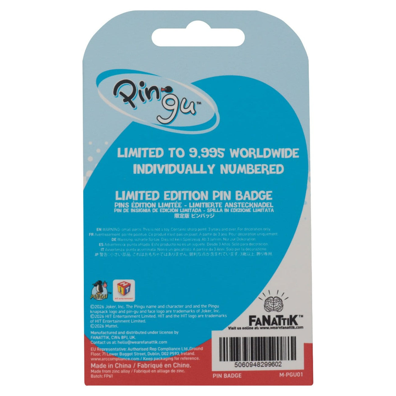 Imagen del producto Pin Pingu con auriculares Edición limitada - Pingu