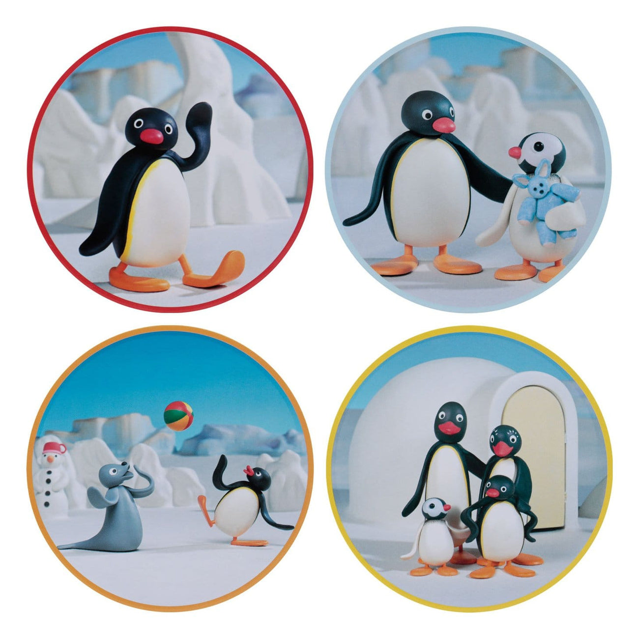 Imagen del producto Pingu - Family Juego de 4 posavasos