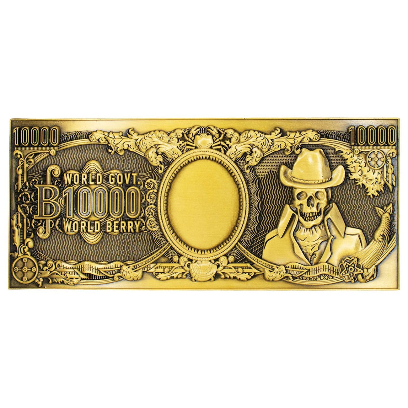Imagen del producto One Piece - Réplica coleccionista de billete metálico de 1000 World Berry