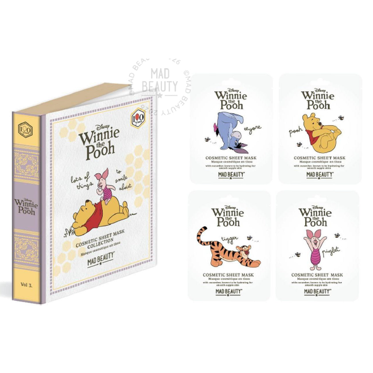 Imagen del producto Winnie the Pooh - Set de 4 mascarillas faciales